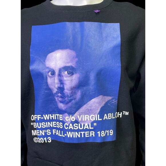 Rare Main Label Off-White c/o Virgil Abloh Business Casual FW 2019 Sweatshirt - Picture 5 of 11